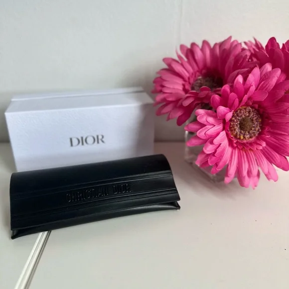 DIOR SUNGLASSES CASE + BOX + CLEANING CLOTH / NEVER USED CHRISTIAN DIOR